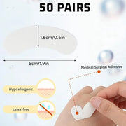 100 Pcs Natural Anti-sensitive Foam Eye Patches Under Eye Pads Eyelash Extensions Supplies Kit Beauty Tools No Tape Needed...