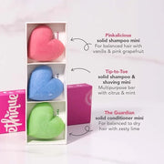 Ethique Discovery Pack for Balanced Hair - Shampoo & Conditioner - Plastic-Free, Vegan, Cruelty-Free, Eco-Friendly, 3 Trav...