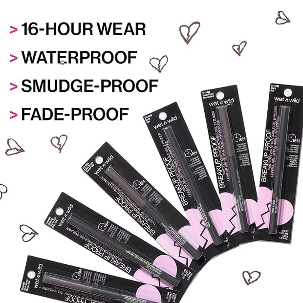 wet n wild Mega Slicks Lip Gloss & Mega Last Breakup Proof Eyeliner, 16-Hour Wear - Product Image