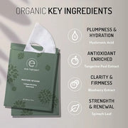 Eve Hansen Skincare Duo: Organic Rose Water Spray (8 oz) & Collagen Face Mask Sheets (Set of 5) – Hydrating & Soothing Car...