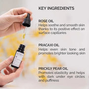 Alteya Organics Eye Serum USDA Certified Organic Skin Care 0.34 Fl Oz/10 mL Bio Damascena Award-Winning Eye Treatment With...