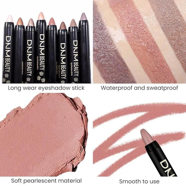 evpct Putty Matte Cream Eye Shadow Brightener Sticks Set for Eyes, Putty Matte Pencil Eye shadow Applicator Stick Pen Pale...