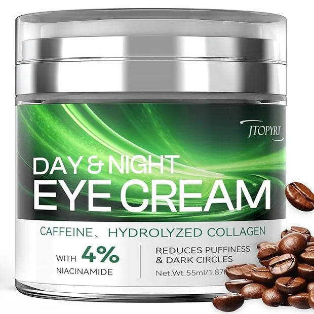 Eye Cream for Dark Circles: Caffeine Eye Cream with Hyaluronic Acid Vitamin E collagen For anti-aging dark circles eye bag...