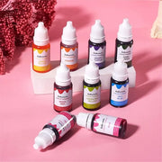 BONNIE CHOICE 12 Colors Liquid Lip Gloss Pigment Set, DIY Lipstick Liquid Pigment for Set Making Lip Gloss, DIY Lip Cosmet...