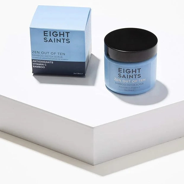 Eight Saints Zen Out Of Ten Bamboo Detox Face Scrub Exfoliator, Natural and Organic Daily Exfoliating Facial Scrub With Ba...