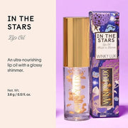 Winky Lux In The Stars Lip Oil, Non Sticky Lip Gloss Oil, Juicy Glossy Lip Balm, Vegan Hydrating Lip Oil with Jojoba Oil, ...