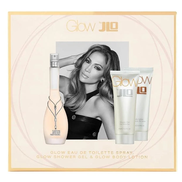 Jennifer Lopez Glow Gift Set - Eau De Toilette 50ml & Shower Gel, Body Lotion 75ml Each - Product Image