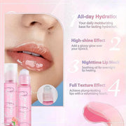 Hydrating Roll On Lip Oil, 6 Pcs Lip Glow Oil Plumpimg Lip Balm Long Lasting Non Sticky Lip Gloss Transparent Colorless Mo...