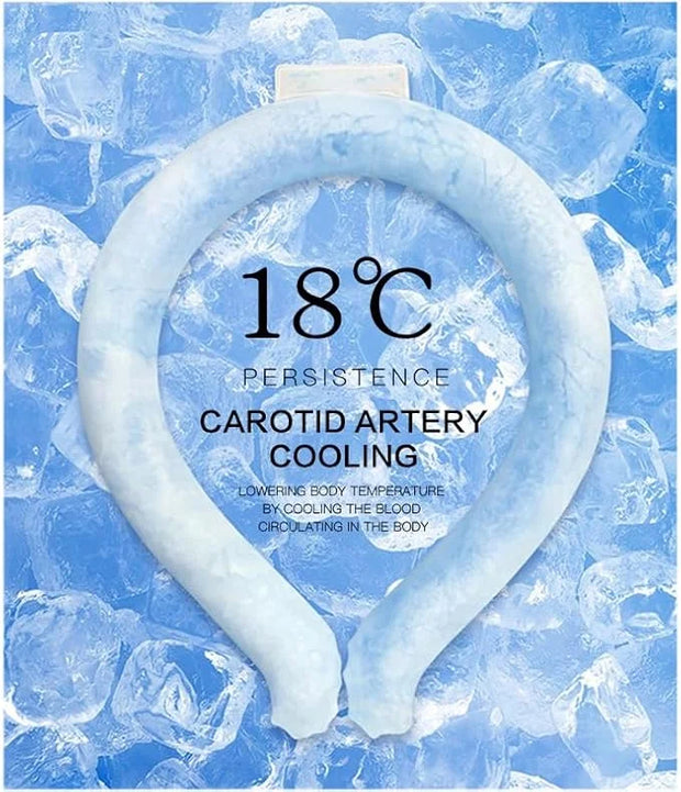 2 PCS Small Ice Collar, Kid Neck Cooling Tube, Wearable Cooling Neck Wraps for Summer Heat I Hands Free Cold Pack, Reusabl...