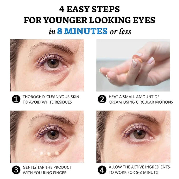 Puffy Eye Treatment Instant results – Naturally Eliminate Wrinkles, Puffiness, Dark Circle and Bags in Minutes – Hydrating...