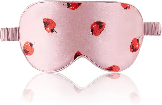 THXSILK Sleep Mask 100% 19 Momme Pure Mulberry Silk Super Smooth Cooling Decorative Sleep Eye Mask Blackout Eye Cover with...