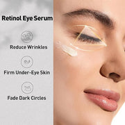 Retinol Eye Cream for Anti-Aging & Wrinkles - Firming & Repair Under Eye Serum with Retinol, Niacinamide, Hyaluronic Acid,...