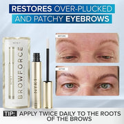 NYK1 CONCENTRATED Eyebrow Growth Serum For Thicker Brows (3ml) BrowForce Eyebrow Serum To Grow Brows For Fuller Thicker Na...