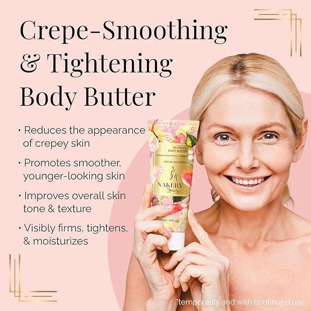 NAKERY Body Butter Anti Aging Moisturizer - Body Cream Skin Tightening Cream & Neck Firming Cream, Moisturizing Cream & Ne...