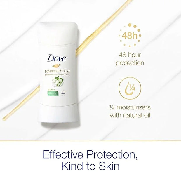 Dove go fresh Antiperspirant Deodorant, Cool Essentials 2.6 oz, Twin Pack - Product Image