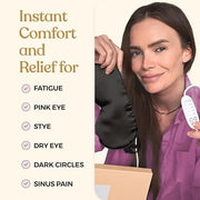 Heated Eye Mask for Dry Eye Relief - Stye Treatment, Warm Compress for Sinus, Electric Warming Patch With Moist Heat - Bla...