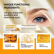 Lumibalm for Under Eye Bags, Turmeric Retinol Eye Cream Stick, Retinol Eye Cream Stick for Dark Circles, Wrinkles, Anti-Ag...