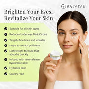 Eye Serum Treatment with Retinol, Caffeine & Multi-Peptides for Dark Circles, Puffiness, Wrinkles & Fine Lines - Hydrating...