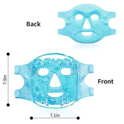 Cold Face Eye Masks Ice Face Mask Hot Cold Compress for Dark Circles, Puffiness, Migraines, Headache, Stress, Redness, Coo...