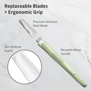 Face Razors for Women, Dermaplane Razor for Women Face, Eyebrow Razor, Facial Razors, Dermaplaning Tool, Reusable Metal Ha...