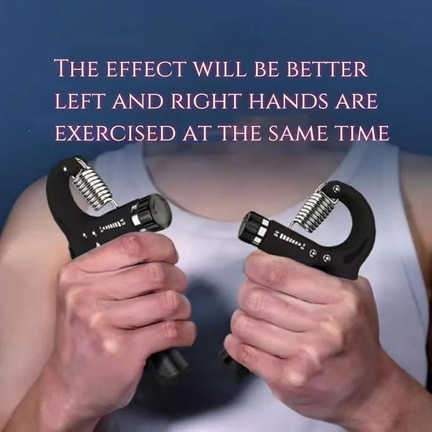 1Pcs Grip Strength Trainer Wrist Strengthener with Counter 11-132 Lbs/5-60kg(Black) Lbs/5-60kg(Black) - Product Image