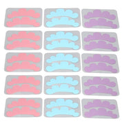 15 Pairs Eyelash Extension Under Eye Pads Cloud Shaped Reusable Silicone Lash Grafting Eye Pads Blue - Product Image
