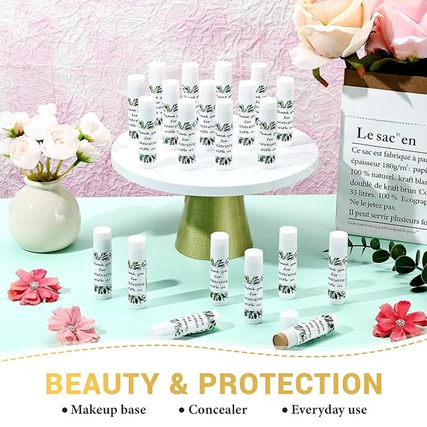 24 Pcs Mini Sunscreen Stick Bulk for Summer Wedding SPF 30 Face Sunscreen Stick Water Resistant Light Skin Tone Sun Block ...