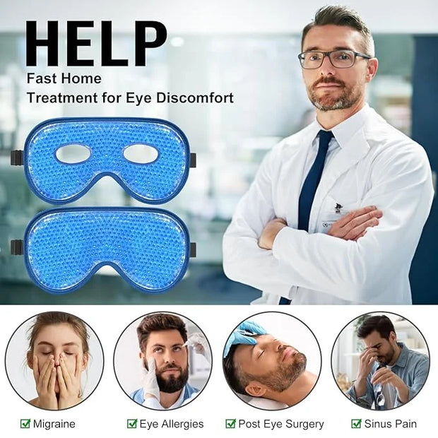 BeeVines 4 Pack Gel Eye Masks - Product Image
