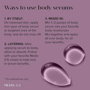 Medix 5.5 Anti Aging Skin Care 3PC Set, Retinol Body Cream + Exfoliating AHA Glycolic Acid Foaming Face & Body Wash + Vita...