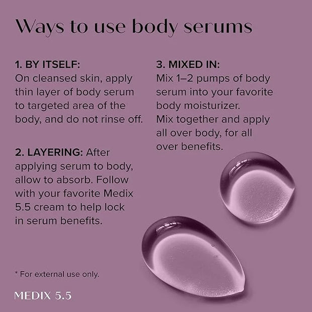 Medix 5.5 Anti Aging Skin Care 3PC Set, Retinol Body Cream + Exfoliating AHA Glycolic Acid Foaming Face & Body Wash + Vita...