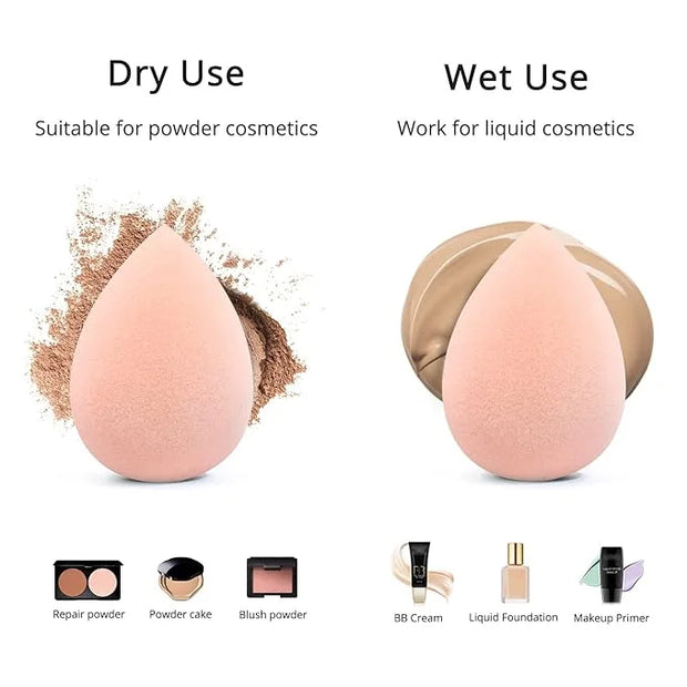 BEAKEY Makeup Sponge Set, Foundation Blending Sponge, Beauty