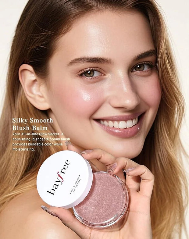 Multi Glow Balm, Cream Blush for Cheeks, Blush Balm Face Makeup, Radiant Finish, Hydrating, Creamy, Lightweight & Blendabl...
