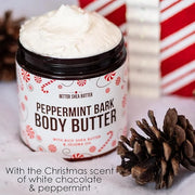 Peppermint Bark Whipped Body Butter | Limited Edition Christmas Lotion | Dry Skin Moisturizer with Shea Butter and Jojoba ...