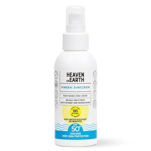 Natural and Vegan SPF 50+ Mineral Sunscreen for Full Body - Water Resistant (80 Minutes), Unscented, Titanium Dioxide FREE...