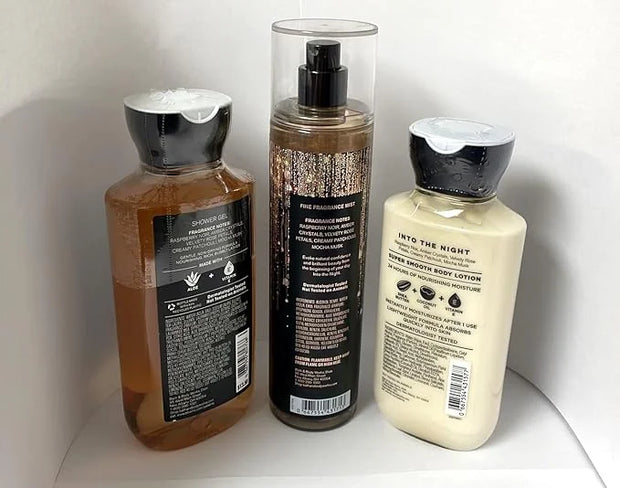 Into the Night - 3 pc Bundle - Daily Trio - Shower Gel, Fine Fragrance Mist & Super Smooth Body Lotion - Product Image