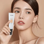 SPF 50 Tinted Sunscreen, Face Sunscreen Hydrating Sun Essence, Lightweight Concealer Sunscreen, Travel Size Against UVA an...