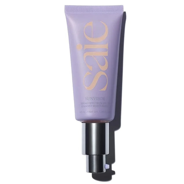 Saie Sunvisor Broad Spectrum Sunscreen Moisturizer SPF 35 - Hydrating Daily Face Sunscreen with 100% Sheer Mineral Zinc Ox...