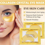 30 Pairs Lip Masks & 24K Gold Eye Masks, Crystal Collagen Eye Patches for Puffy Eyes, Gold Under Eye Mask for Puffy Eyes a...