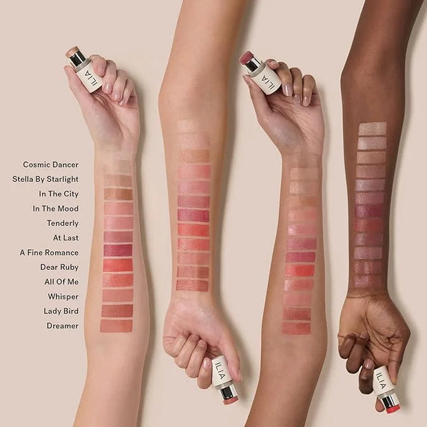ILIA - Multi Stick For Lips + Cheeks | Non-Toxic, Vegan, Cruelty-Free, Nourishing Cream + Lip Color In One for All Skin Ty...