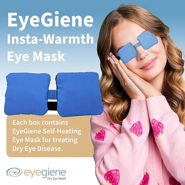 EyeGiene Mask - Self Heating Eye Mask – Warm Compress for Eyes, Multi-Use Heat Treatment for Dryness, Fatigue, Styes, Blep...
