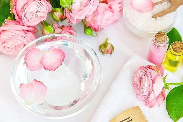 Rosewater Glycerin Mist Toner Bulk Spray Facial Body Floral Cleanser Pure Rose Hydrosol and Vegetable Glycerine Moisturizi...