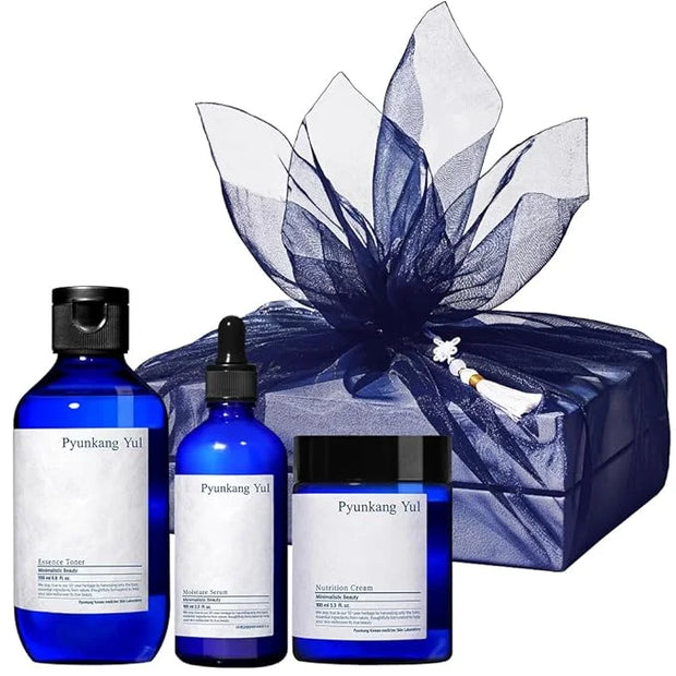 [PKY] Pyunkang Yul Basic Line Skincare Gift Set, Holiday Essentials for Moisturizing & Nourishing, Toner, Serum & Face Cre...
