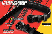 Jaffick Weight lifting Belt for 7MM Leather Pro 4 Inch - Product Image