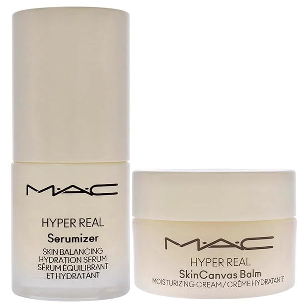 Bizzare Blizzard Snow Peony Hyper Real Kit by MAC for Women - 2 Pc 0.5oz Hyper Real Serum, 0.5oz Hyper Real Cream - Produc...