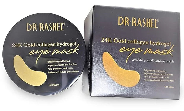 24k Gold Collagen Hydrogel Eye Mask | Improve Wrinkles, Anti Puffiness, And Dark Circle | 60 Pcs of Eye Mask - Product Image
