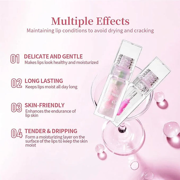 Bossup Color Changing Lip Oil，Magic Color Changing Lip Oil V2，Warm Change Moisturizing Lip Gloss，Hydrating Lip Gloss Lip B...