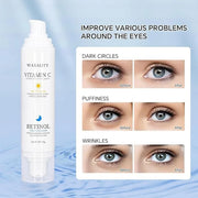 Under Eye Cream Dark Circles, Under Eye Skin Treatment Cream Reduces Puffiness, Fine Lines, Wrinkles and Eye Bags, Day & N...