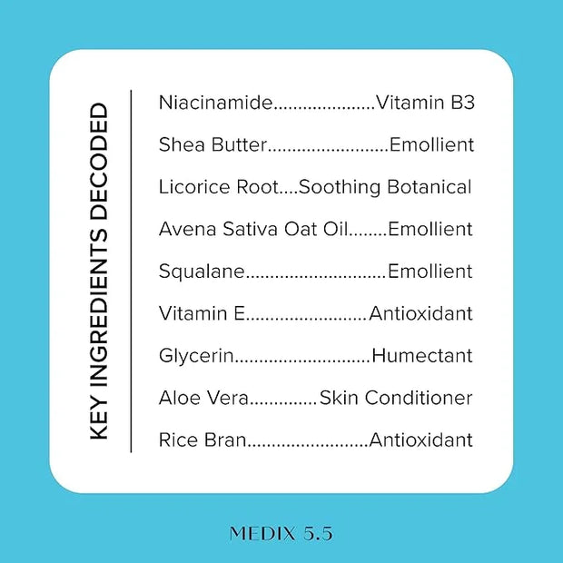 MEDIX Fragrance Free Niacinamide Face Moisturizer + Shea Butter Cream For Face & Body Lotion | Anti Aging Skin Care Firmin...