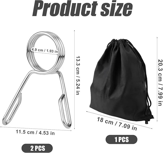 2pcs Barbell Clamps 2in Versatile - Product Image