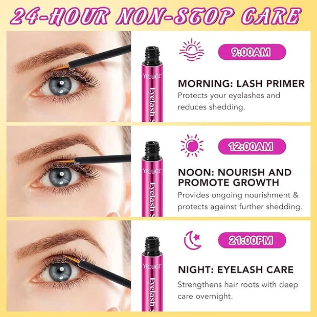 Organic Castor Oil Fuller & Longer Looking Eyelashes, Nourishing & Conditioning Formula, Eyelash Serum To Grow Lashes, Las...